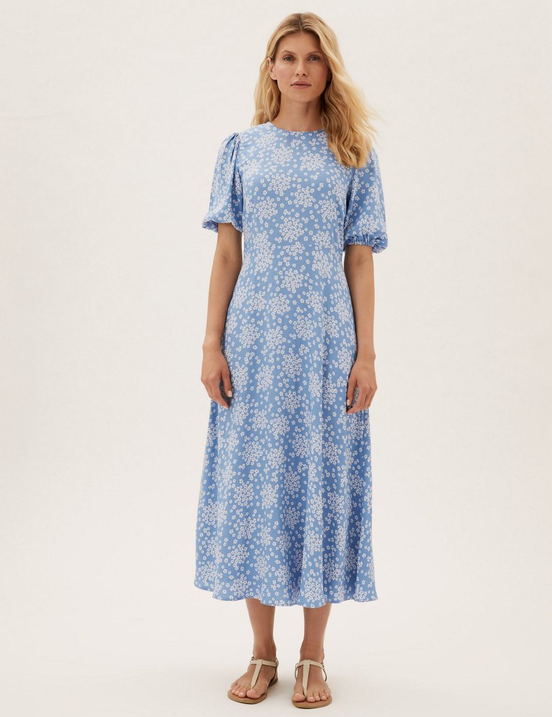 Holly Willoughby Blue Mix Midaxi Dress June 2021 – Fashion You Really Want